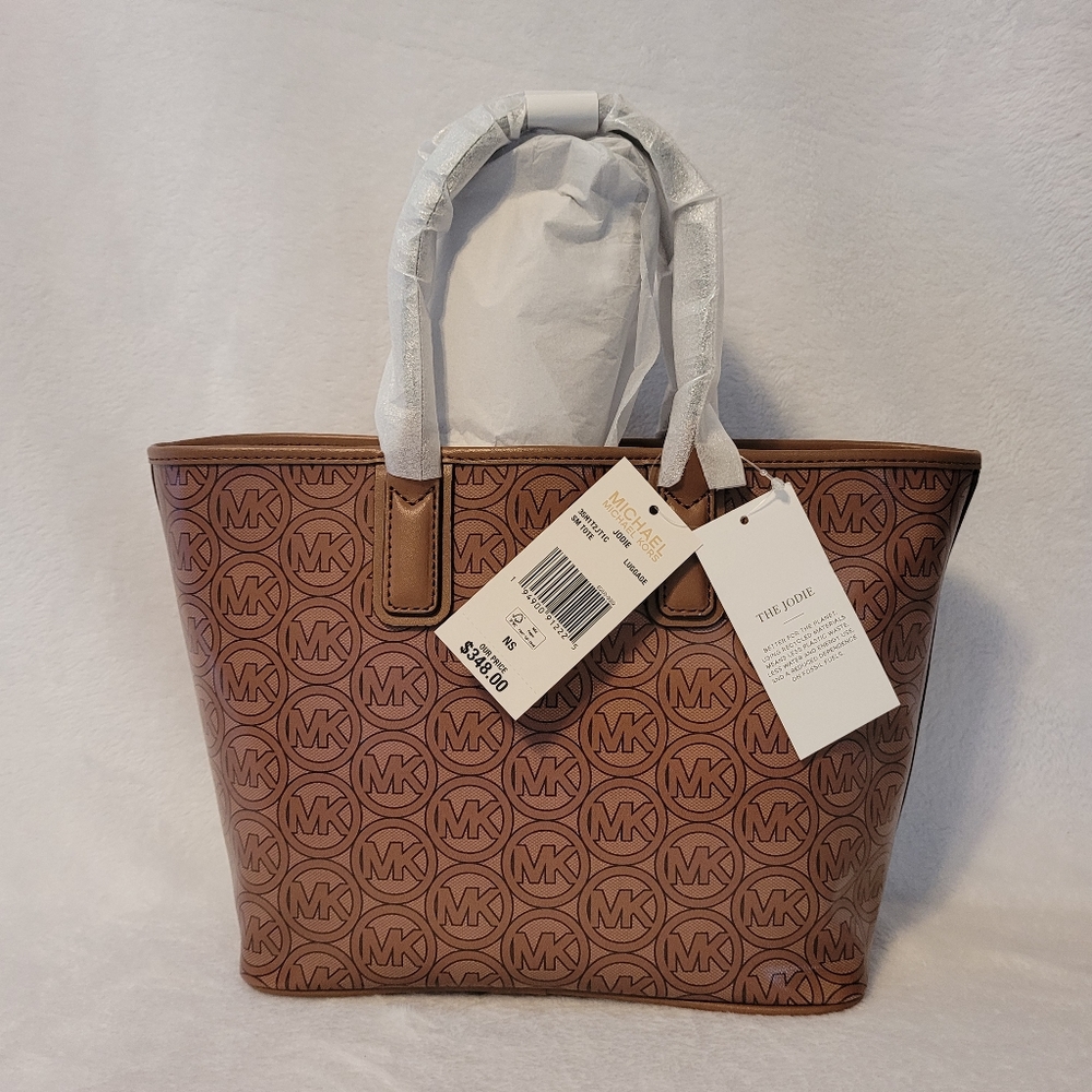 Michael Kors Brown Monogram Tote Bag